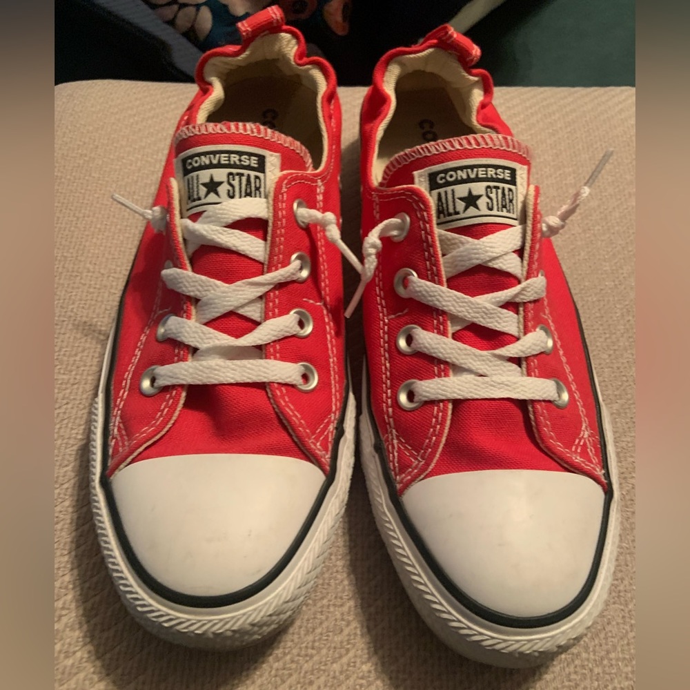Red Converse Shoreline Slips